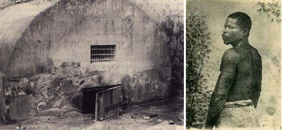 Imagen de Louis-Auguste Cyparis y de la celda en la que estaba recluido